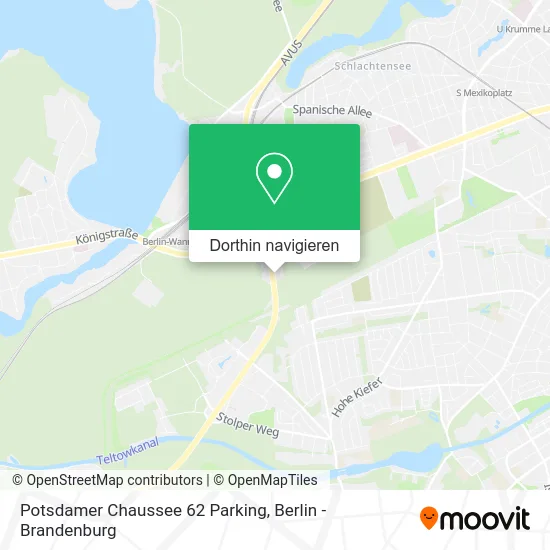 Potsdamer Chaussee 62 Parking Karte