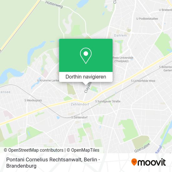 Pontani Cornelius Rechtsanwalt Karte