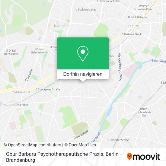 Gbur Barbara Psychotherapeutische Praxis Karte