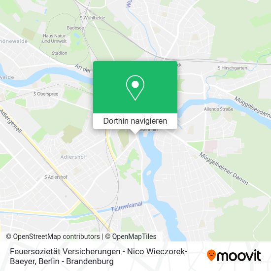 Feuersozietät Versicherungen - Nico Wieczorek-Baeyer Karte