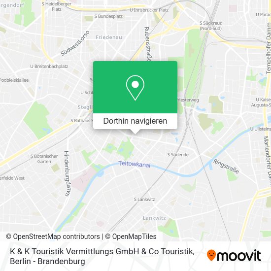 K & K Touristik Vermittlungs GmbH & Co Touristik Karte
