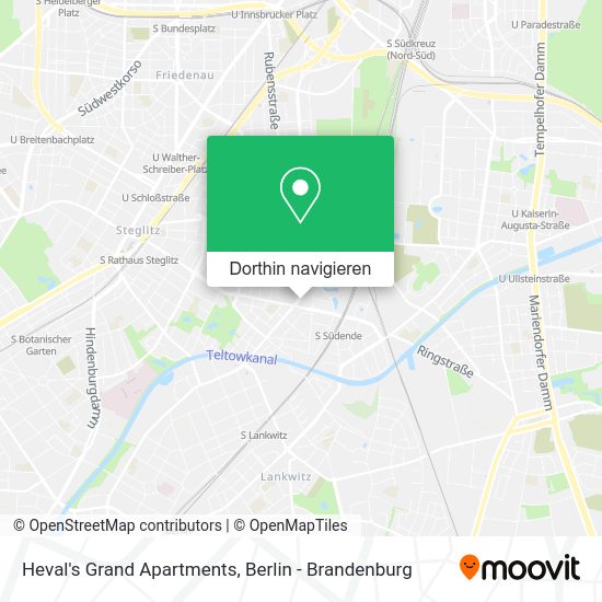 Heval's Grand Apartments Karte