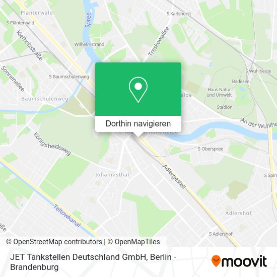JET Tankstellen Deutschland GmbH Karte