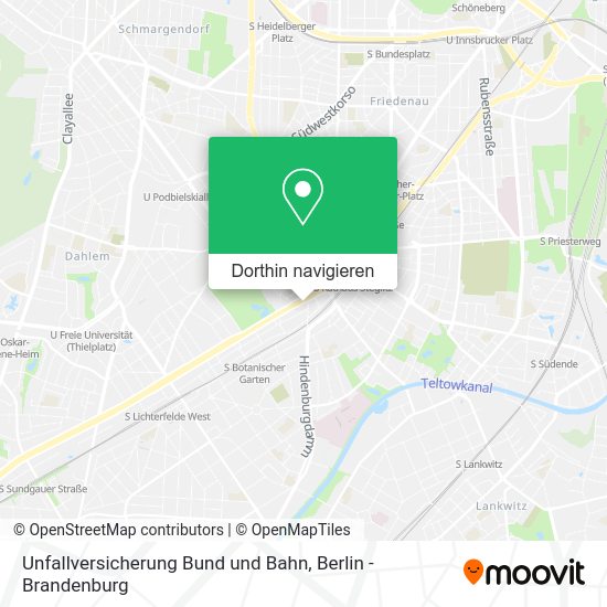 Unfallversicherung Bund und Bahn Karte