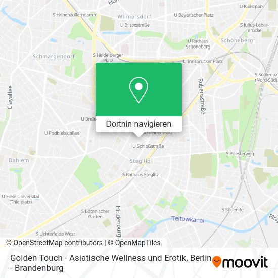 Golden Touch - Asiatische Wellness und Erotik Karte
