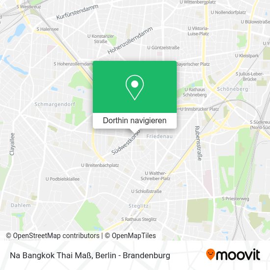 Na Bangkok Thai Maß Karte