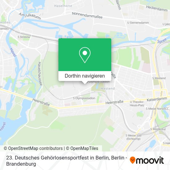 23. Deutsches Gehörlosensportfest in Berlin Karte