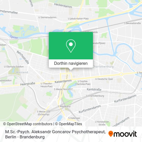 M.Sc.-Psych. Aleksandr Goncarov Psychotherapeut Karte