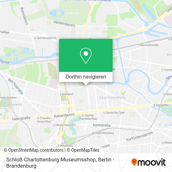 Schloß Charlottenburg Museumsshop Karte