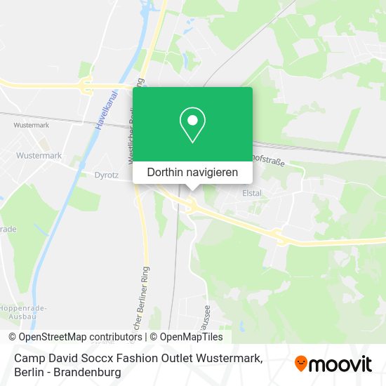 Camp David Soccx Fashion Outlet Wustermark Karte
