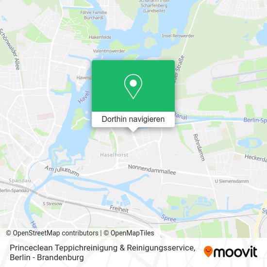 Princeclean Teppichreinigung & Reinigungsservice Karte