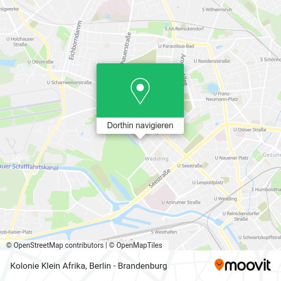 Kolonie Klein Afrika Karte
