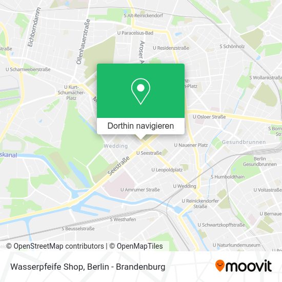 Wasserpfeife Shop Karte
