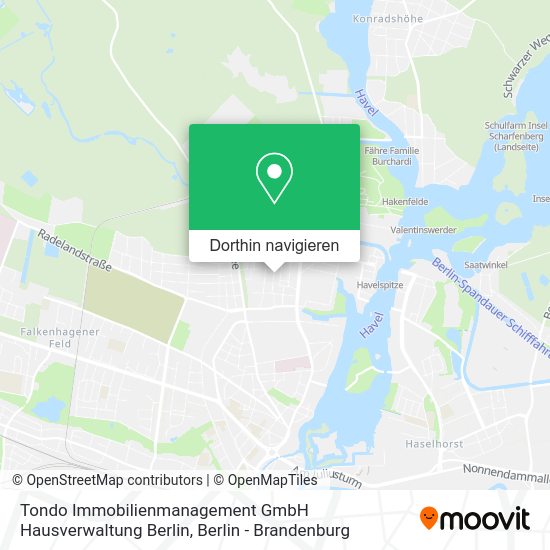 Tondo Immobilienmanagement GmbH Hausverwaltung Berlin Karte