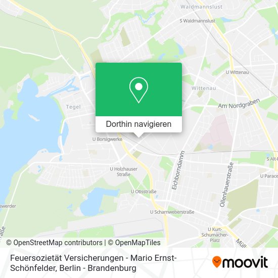 Feuersozietät Versicherungen - Mario Ernst-Schönfelder Karte