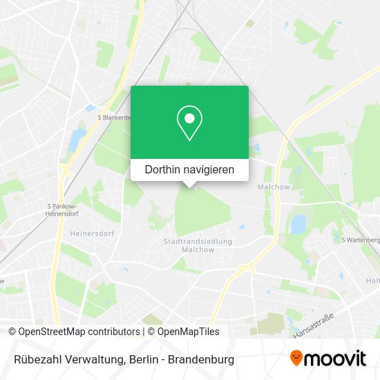 Rübezahl Verwaltung Karte