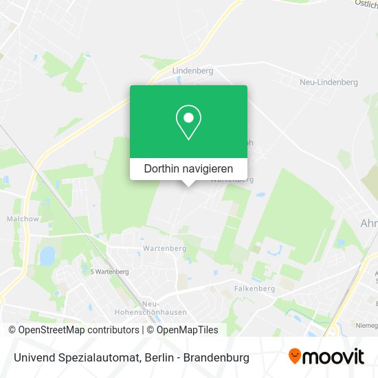 Univend Spezialautomat Karte