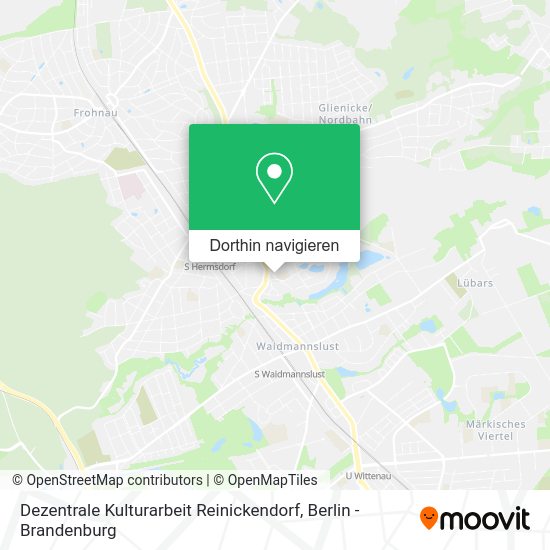 Dezentrale Kulturarbeit Reinickendorf Karte