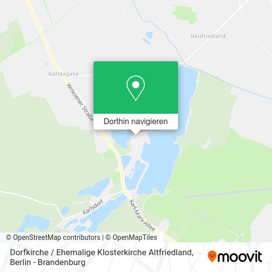 Dorfkirche / Ehemalige Klosterkirche Altfriedland Karte