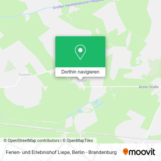 Ferien- und Erlebnishof Liepe Karte