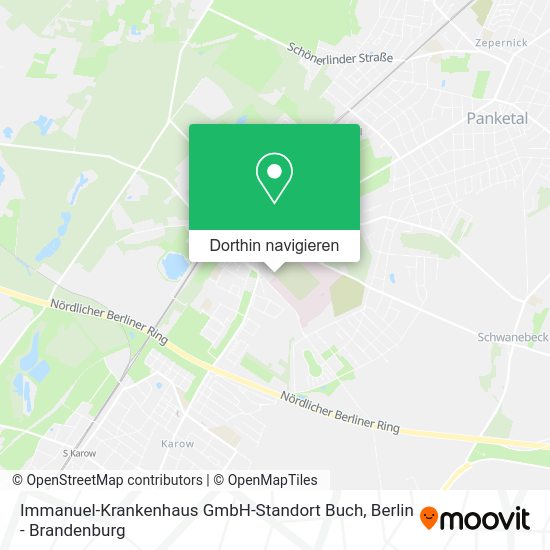 Immanuel-Krankenhaus GmbH-Standort Buch Karte