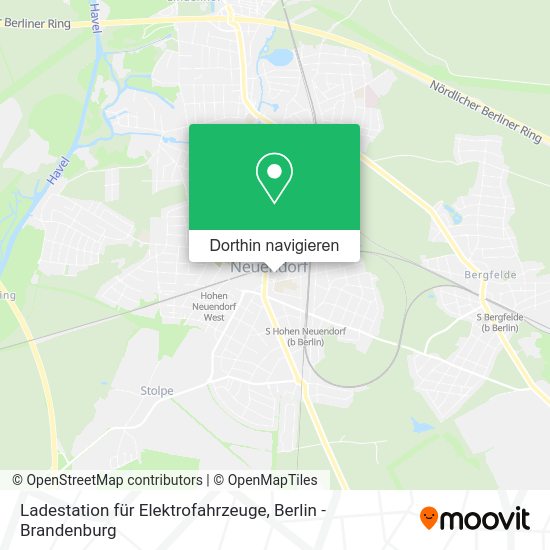 Ladestation für Elektrofahrzeuge Karte