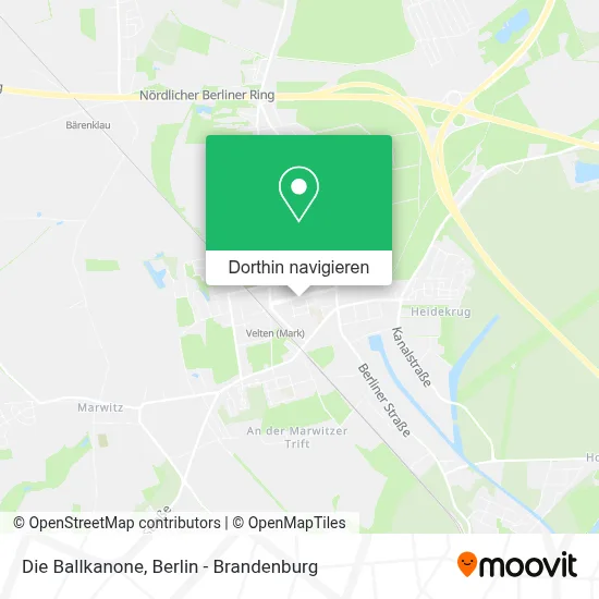 Die Ballkanone Karte