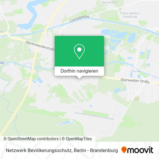 Netzwerk Bevölkerungsschutz Karte