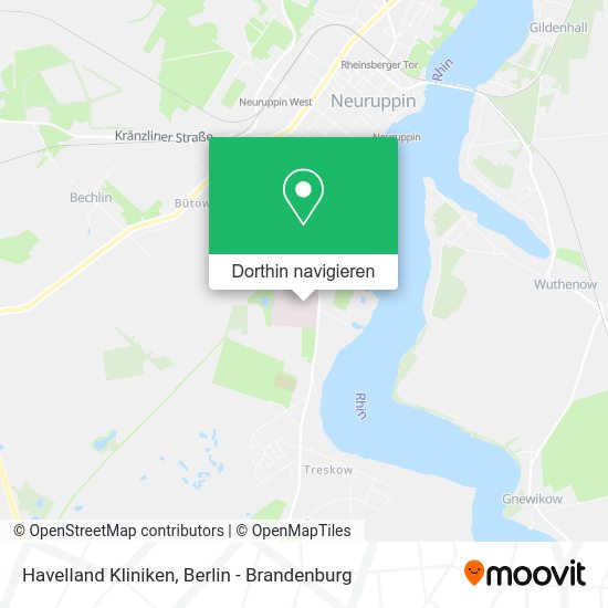 Havelland Kliniken Karte