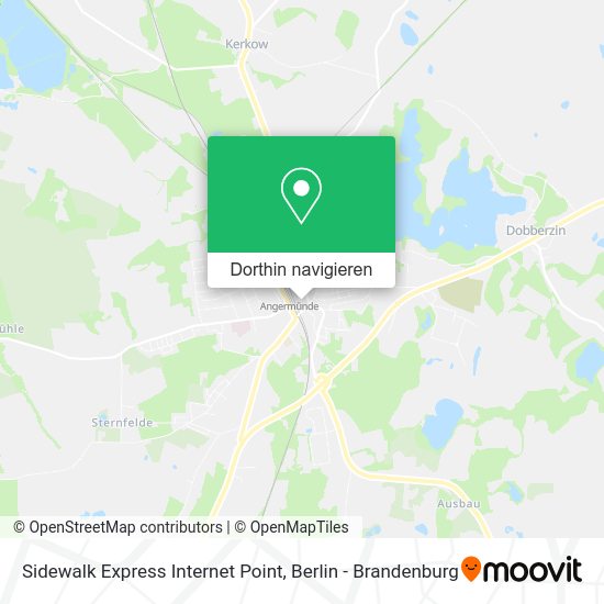 Sidewalk Express Internet Point Karte