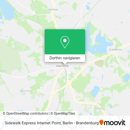 Sidewalk Express Internet Point Karte