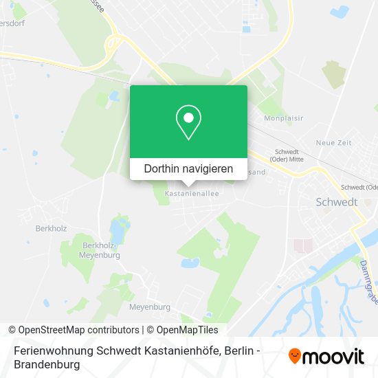 Ferienwohnung Schwedt Kastanienhöfe Karte