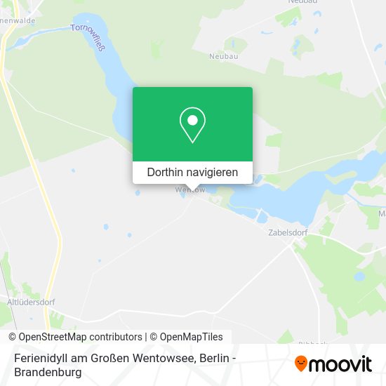 Ferienidyll am Großen Wentowsee Karte