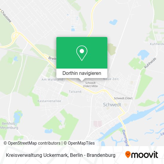 Kreisverwaltung Uckermark Karte