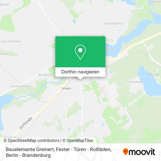 Bauelemente Greinert, Fester - Türen - Rollläden Karte