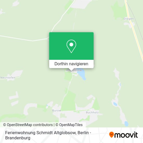 Ferienwohnung Schmidt Altglobsow Karte
