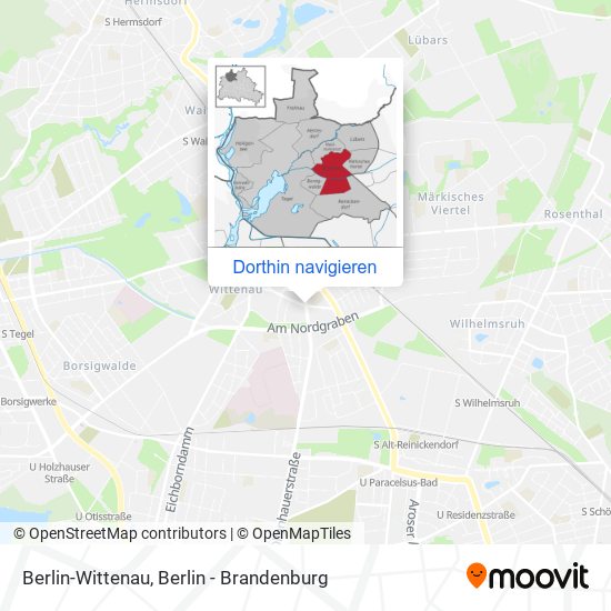 Berlin-Wittenau Karte