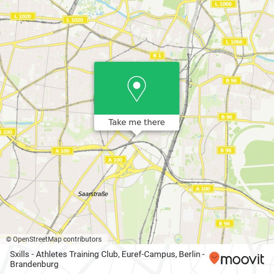 Sxills - Athletes Training Club, Euref-Campus Karte