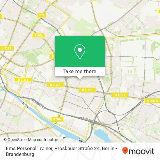 Ems Personal Trainer, Proskauer Straße 24 Karte