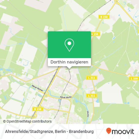 Ahrensfelde/Stadtgrenze Karte