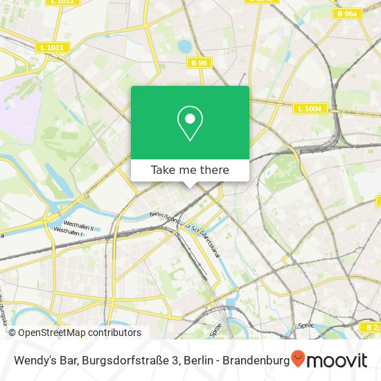 Wendy's Bar, Burgsdorfstraße 3 Karte