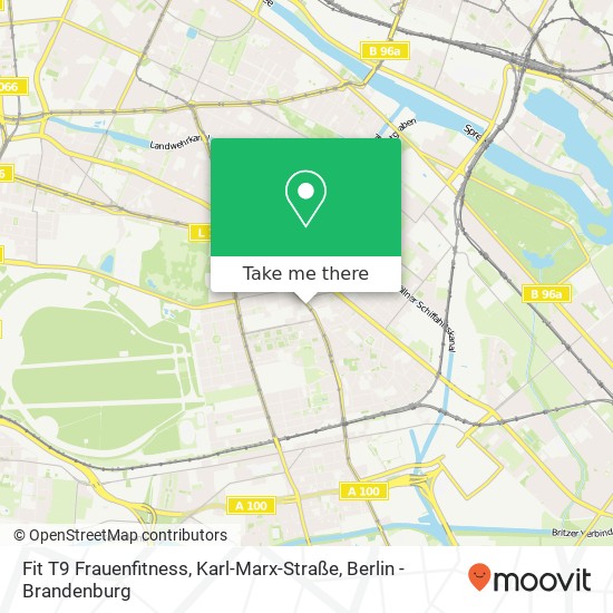 Fit T9 Frauenfitness, Karl-Marx-Straße Karte