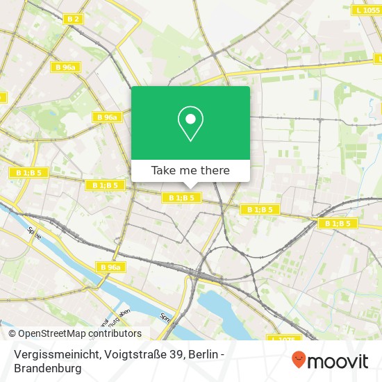 Vergissmeinicht, Voigtstraße 39 Karte