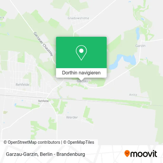 Garzau-Garzin Karte