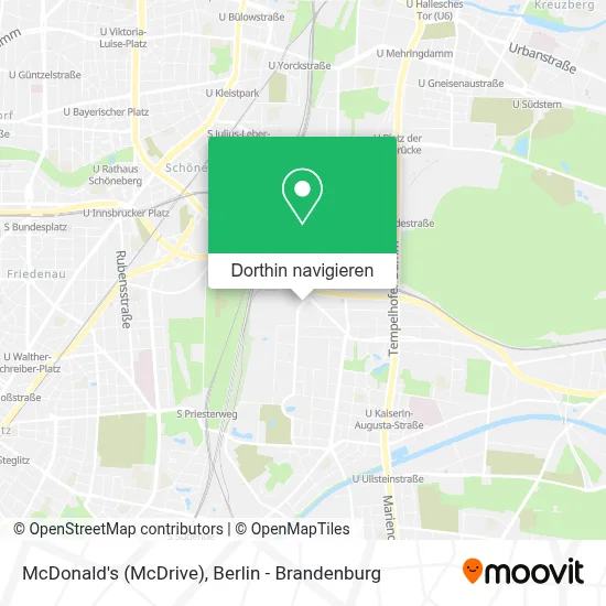 McDonald's (McDrive) Karte