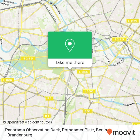Panorama Observation Deck, Potsdamer Platz Karte