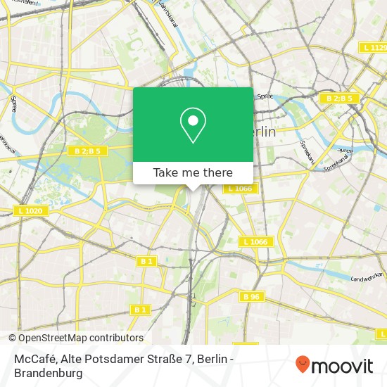 McCafé, Alte Potsdamer Straße 7 Karte