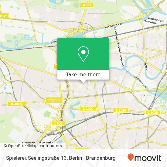 Spielerei, Seelingstraße 13 Karte