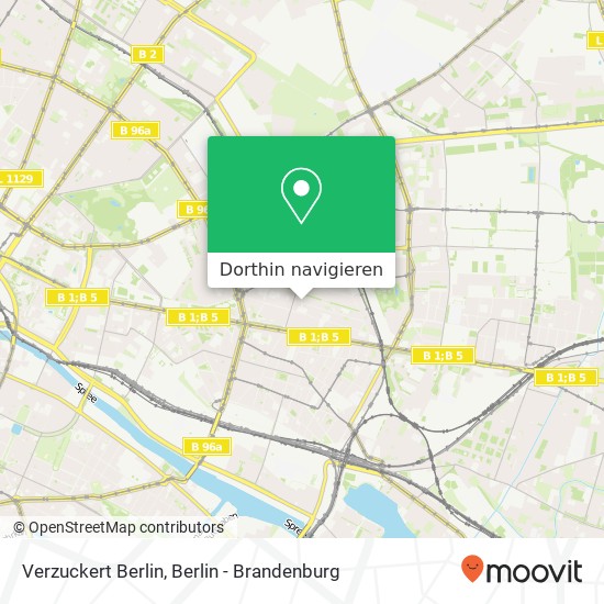 Verzuckert Berlin, Schreinerstraße 61 Karte