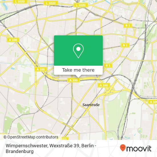 Wimpernschwester, Wexstraße 39 Karte